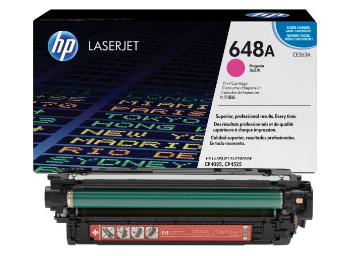 HP 648A Magenta Toner Cartridge - (CE263A)