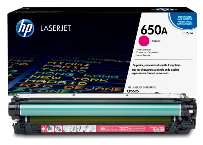 HP 650A Magenta Toner Cartridge - (CE273A)