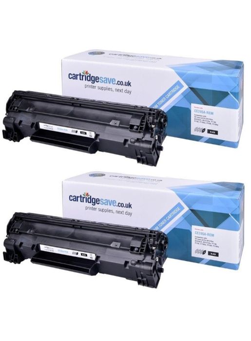 Compatible HP 85A Black Toner Cartridge Twin Pack (CE285AD)