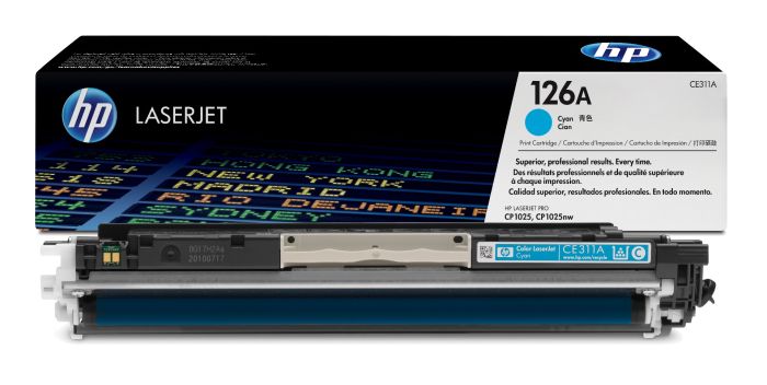 HP 126A Cyan Toner Cartridge - (CE311A)