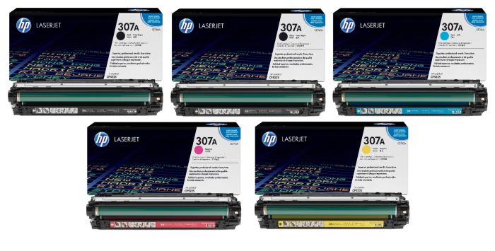 HP 307A 5 Colour Toner Cartridge Multipack