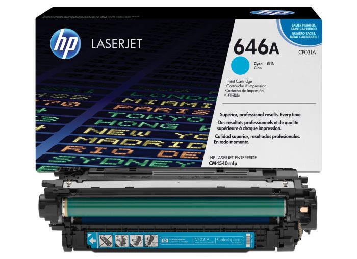 HP 646A Cyan Toner Cartridge - (CF031A)