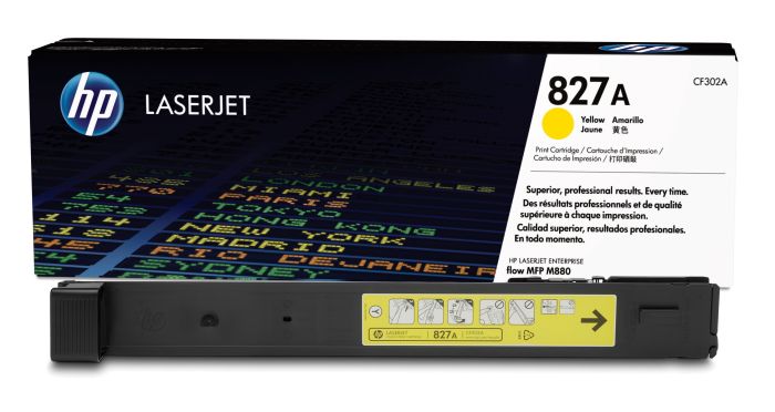 HP 827A Yellow Toner Cartridge - (CF302A)