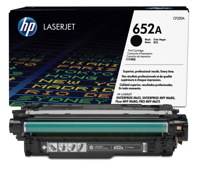 HP 652A Black Toner Cartridge - (CF320A)