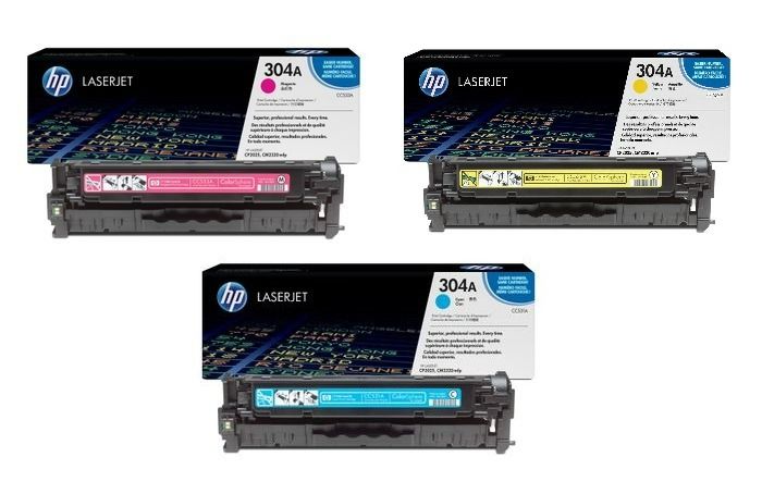 HP 304A 3 Colour Toner Cartridge Multipack - (CF372AM)