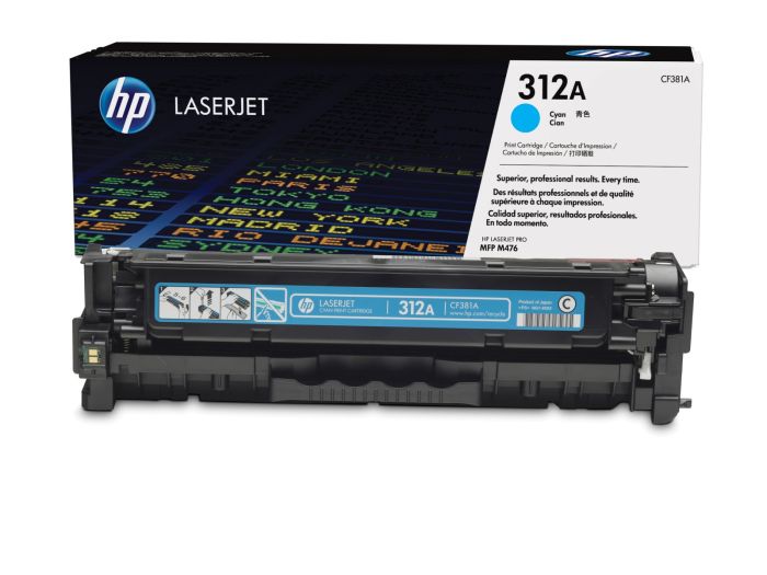 HP 312A Cyan Toner Cartridge - (CF381A)