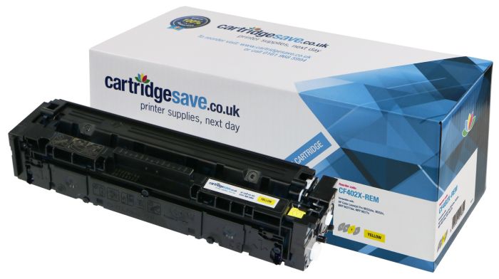 Compatible HP 201X High Capacity Yellow Toner Cartridge - (CF402X)