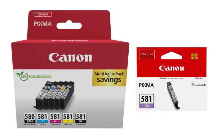 Canon CLI-581 6 Colour Ink Cartridge Multipack