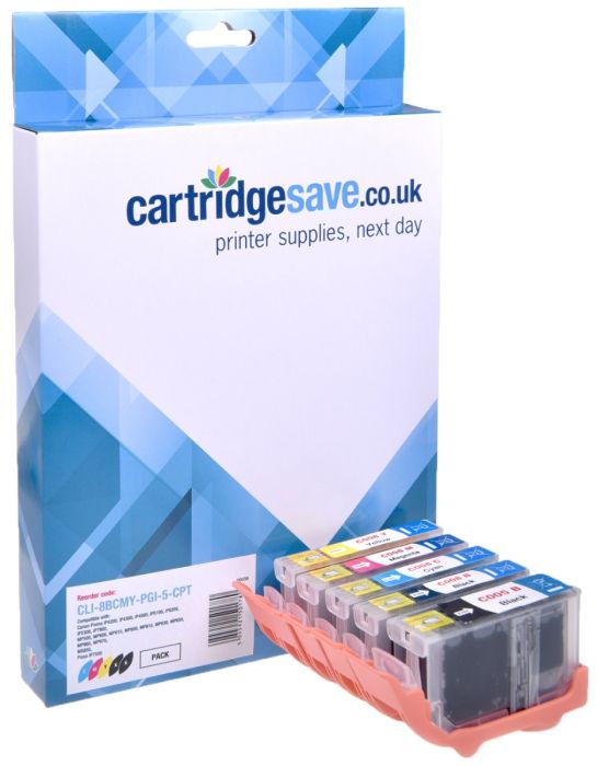 Compatible Canon PGI-5 / CLI-8 Black Ink Cartridge Multipack