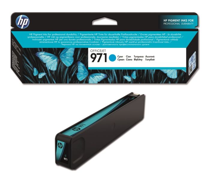 HP 971 Cyan Ink Cartridge - (CN622AE)