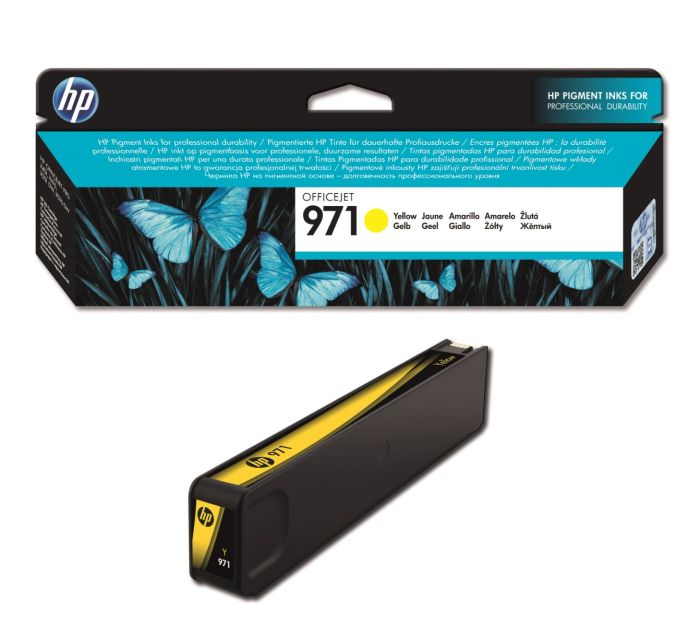 HP 971 Yellow Ink Cartridge - (CN624AE)