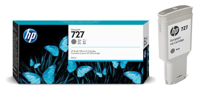 HP 727 Extra High Capacity Grey Ink Cartridge - (F9J80A)