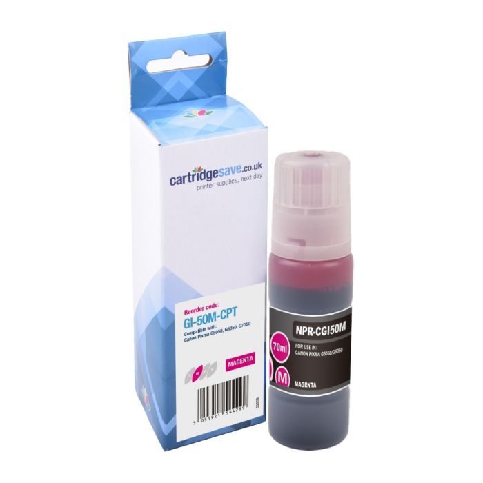 Compatible Canon GI-50M Magenta Ink Bottle - (3404C001)