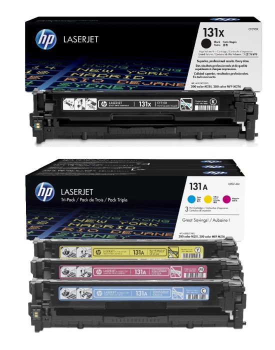 HP 131X / 131A 4 Colour Toner Cartridge Multipack