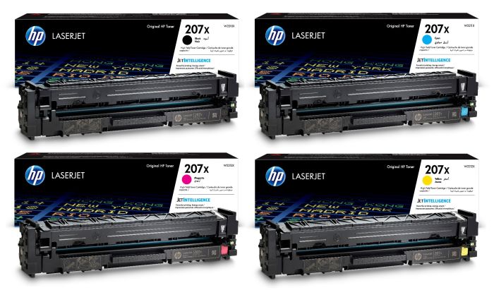 HP 207X 4 Colour High Capacity Toner Cartridge Multipack