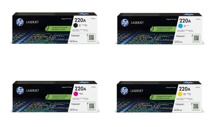 HP 220A 4 Colour Toner Cartridge Multipack