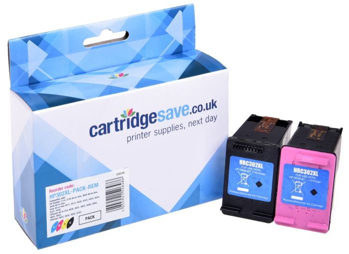 Compatible HP 302XL High Capacity Black & Tri-Colour Ink Cartridge Multipack