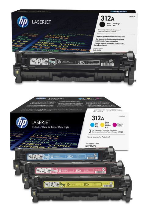 HP 312A 4 Colour Toner Cartridge Multipack