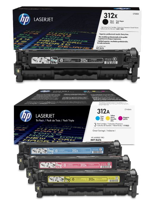 HP 312A / 312X 4 Colour Toner Cartridge Multipack