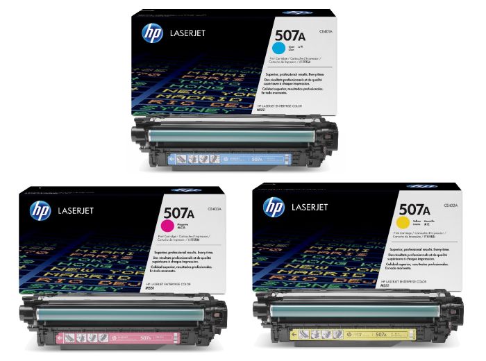 HP 507 3 Colour Toner Cartridge Multipack