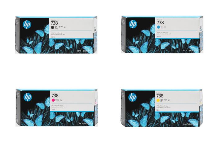 HP 738XL High Capacity Ink Cartridge Multipack