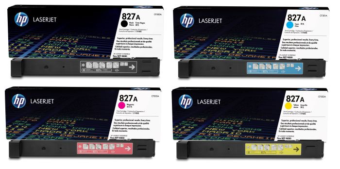 HP 827A 4 Colour Toner Cartridge Multipack