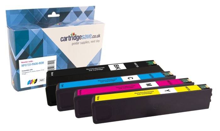 Compatible 4 Colour High Capacity HP 973X Ink Cartridge Multipack