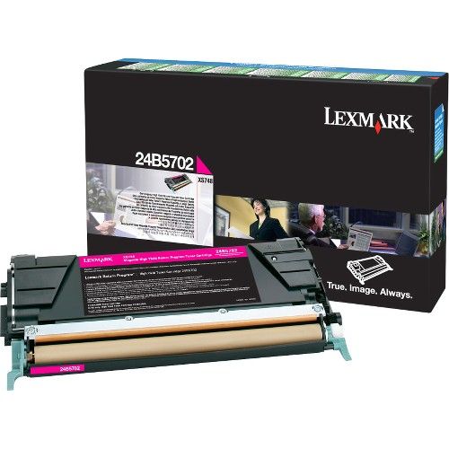 Lexmark 24B5702 Magenta Return Program Toner Cartridge