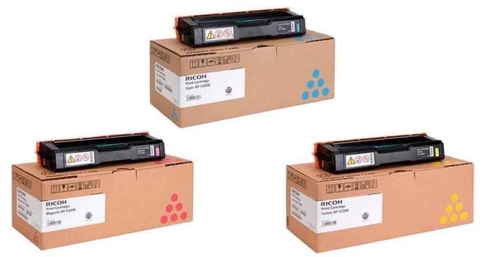 Ricoh Type SPC220E 3 Colour Toner Cartridge Multipack