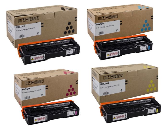 Ricoh 40754 4 Colour Toner Cartridge Multipack