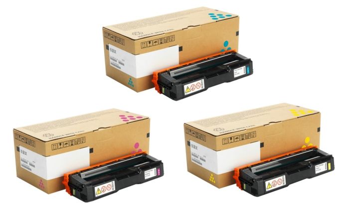 Ricoh 40771 3 Colour Toner Cartridge Multipack