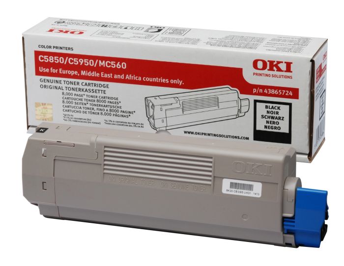 OKI 43865724 Black Toner Cartridge