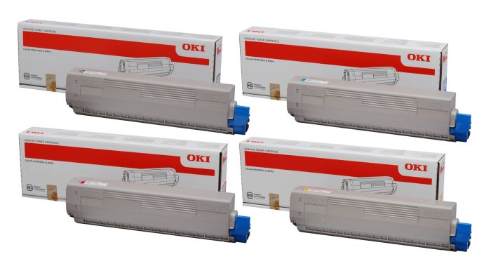 OKI 4484450 4 Colour Toner Cartridge Multipack