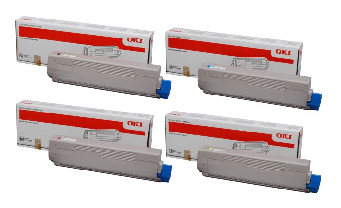 OKI 4484461 4 Colour Toner Cartridge Multipack