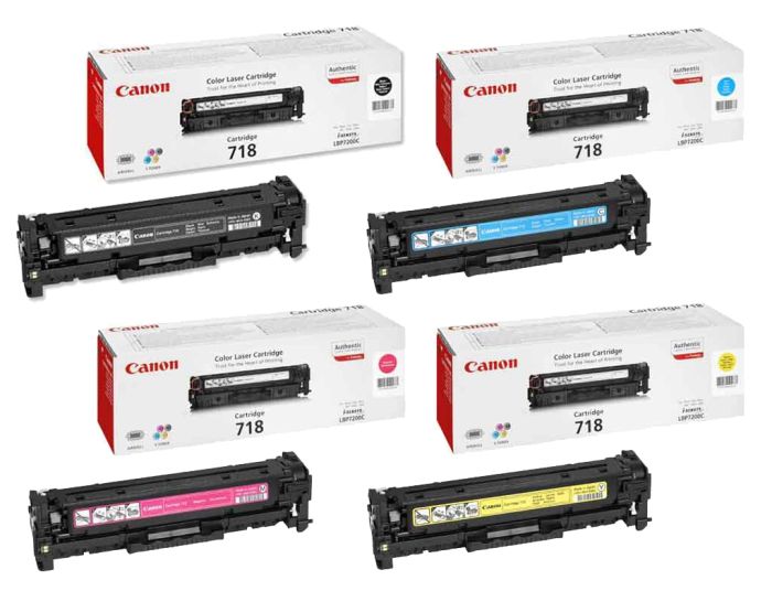 Canon 718 4 Colour Toner Cartridge Multipack