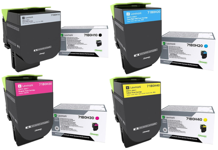 Lexmark 71B2H High Capacity 4 Colour Toner Cartridge Multipack