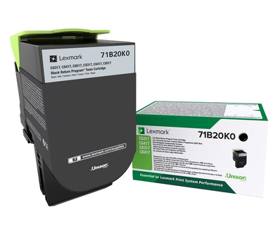 Lexmark 71B20K0 Black Return Program Toner Cartridge