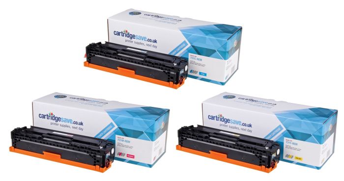 Compatible Canon 731 3 Colour Toner Cartridge Multipack