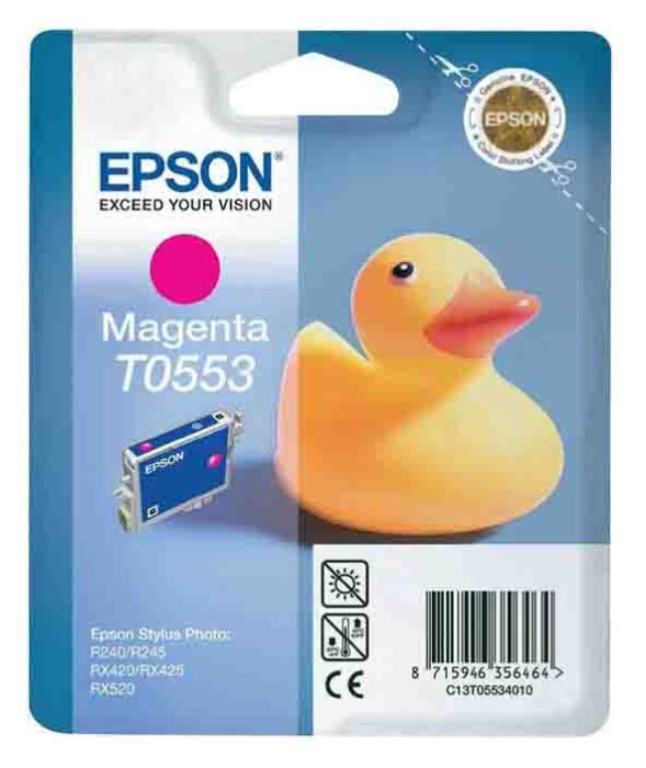 Epson T0553 Magenta Ink Cartridge - (C13T055340 Duck)