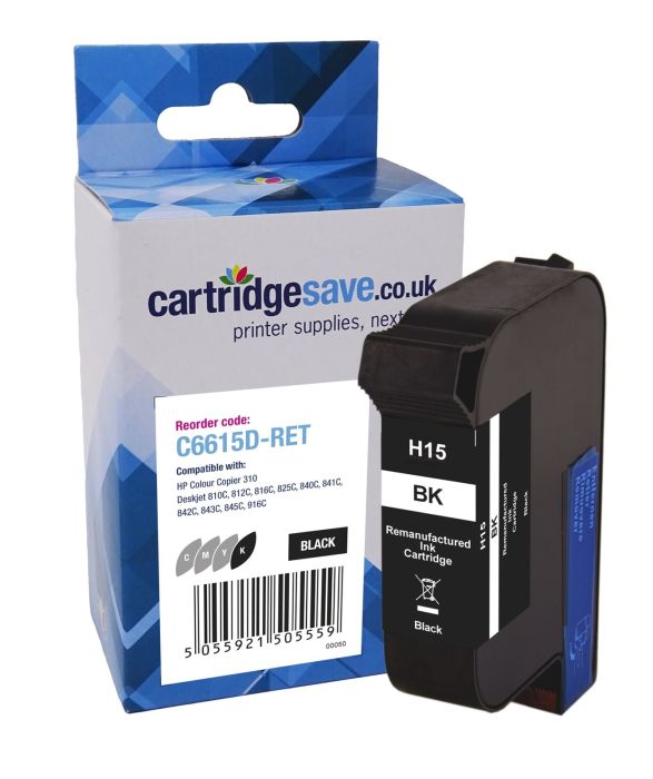 Compatible HP 15XL High Capacity Black Printer Cartridge - (C6615D)