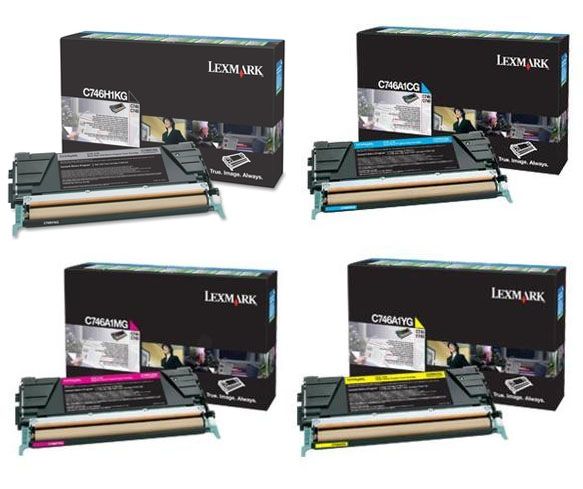 Lexmark C746 4 Colour Toner Cartridge Multipack