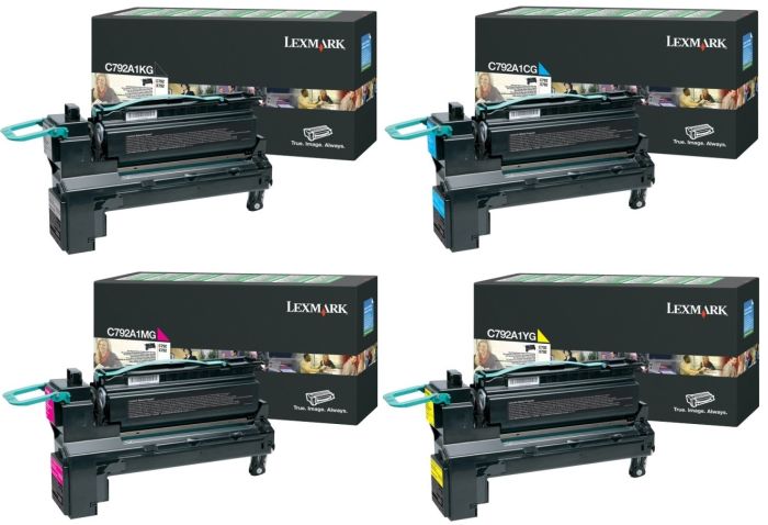 Lexmark C792A1 4 Colour Return Program Toner Cartridge Multipack