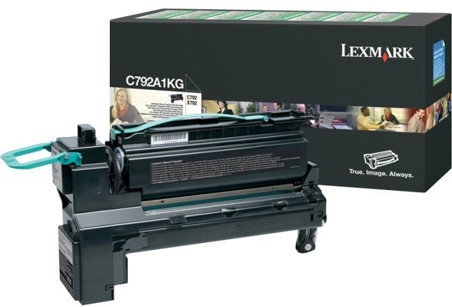 Lexmark C792A1KG Black Return Program Toner Cartridge