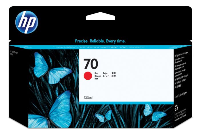 Red HP 70 Ink Cartridge - (C9456A)