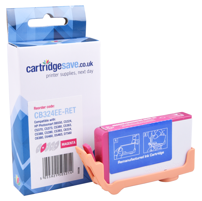 Compatible HP 364XL High Capacity Magenta Ink Cartridge - (CB324EE)