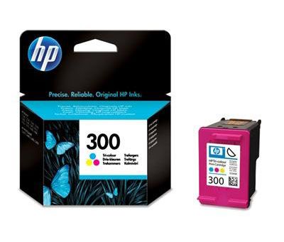 HP 300 Tri-Colour Ink Cartridge - (CC643EE)