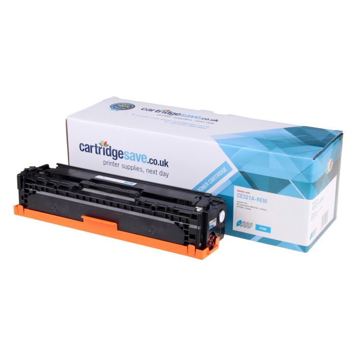 Compatible HP 128A Cyan Toner Cartridge - (CE321A)