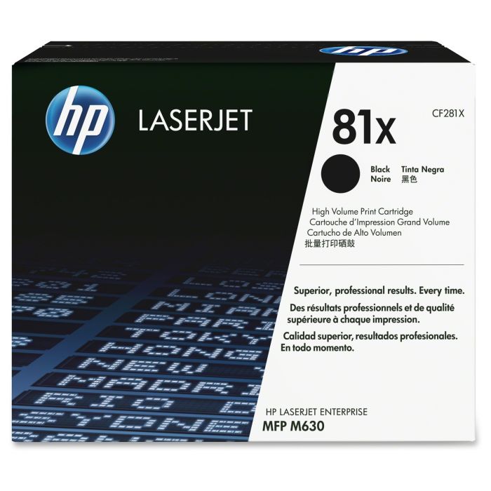 HP 81X High Capacity Black Toner Cartridge - (CF281X)