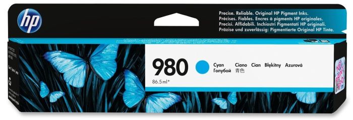 HP 980 Cyan Ink Cartridge - (D8J07A)