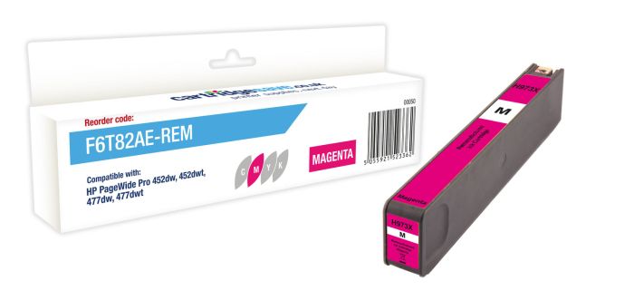 Compatible HP 973X High Capacity Magenta Ink Cartridge - (F6T82AE)